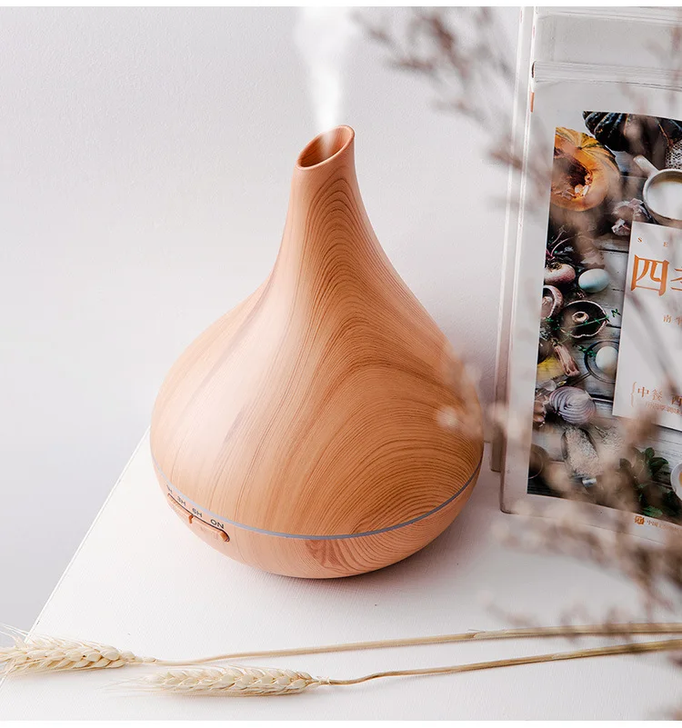 Увлажнитель воздуха ультразвуковой 400 мл с диффузором эфирных масел, аромалампой и электрическим увлажнителем тумана для дома "Дерево на".