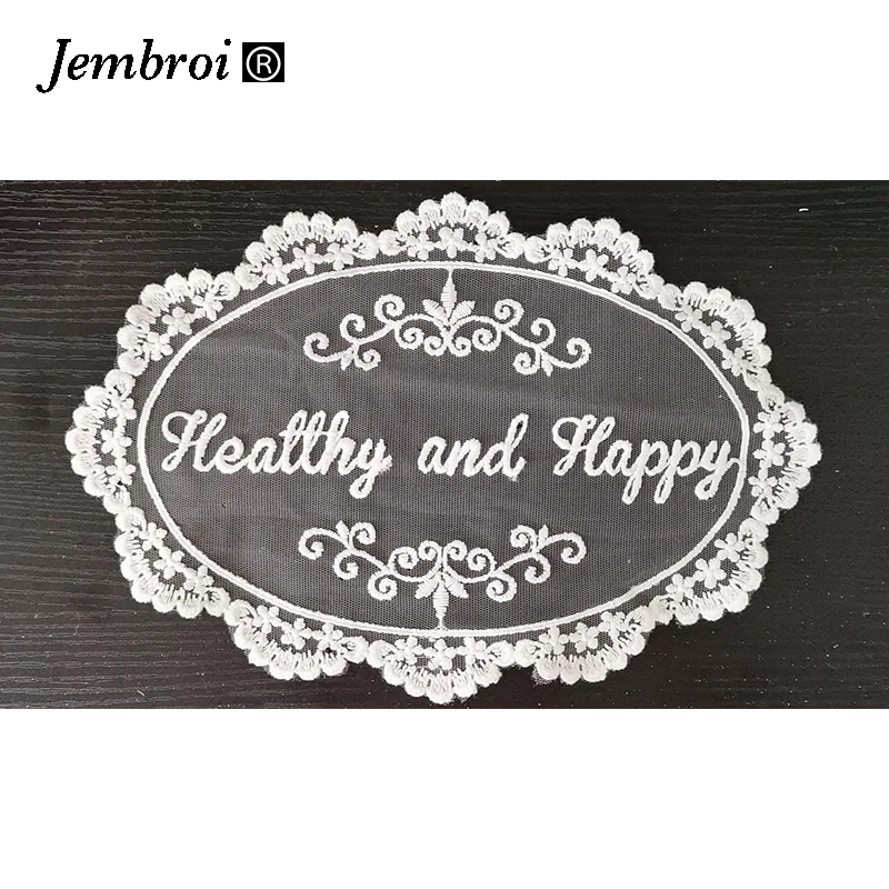 

European Embroidery Lace Decorative Mat Coaster Dining Table Decor Home Kitchen Accessories Candle Placemat Textile Decoration
