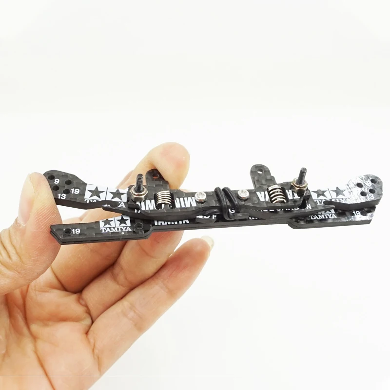 Piezas de carbono autofabricadas para coche de carreras tamiya, muelle de suspensi&oacute;n independiente, conjunto delantero/trasero, para chasis MS MA AR S2, 4wd-2