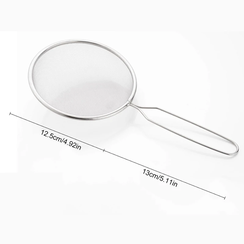 

Fine Food Strainer Spoon Mesh Strainer Filter Spoon Stainless Steel Fine Mesh Wire Skimmer Fried Food Net Kitchen Cook Gadgets