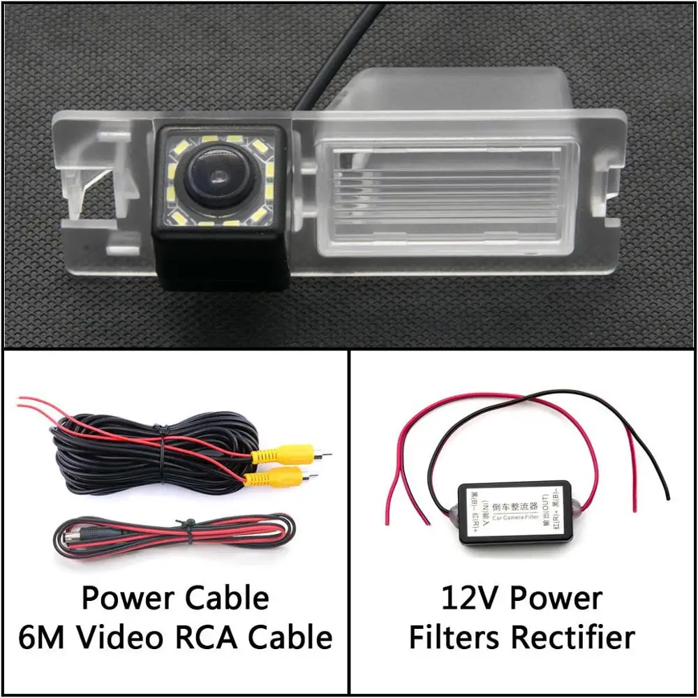 Camera With Filter 12 Светодиодный фонарь Автомобильная резервная камера заднего вида для FIAT Bravo Brava Croma Grande Punto/Punto EVO 500L Siena автомобильная парковочная водонепроницаемая - Название цвета: Camera With Filter