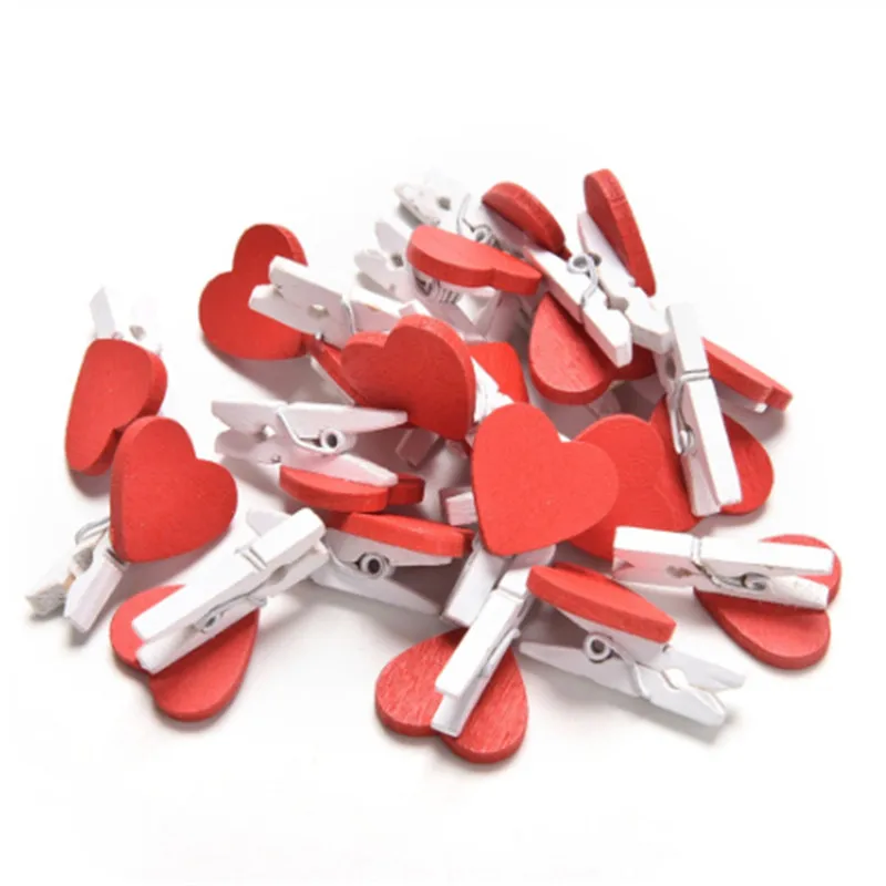 10 шт Мини с принтом сердце Любовь деревянный фон для фотографирования в одежде