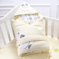 2021 autumn baby muslin swaddle kawaii sleeping bag newborn throw blanket infant cartoon cocoon blanket cueiro bebe