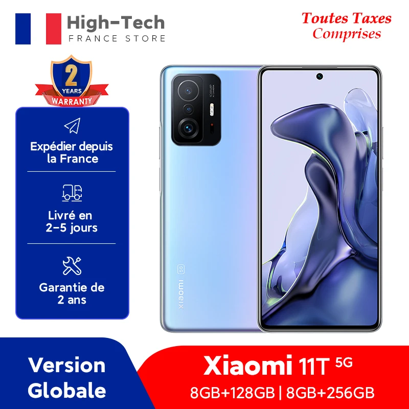 Смартфон Xiaomi Mi 11 T телефон 8 Гб 128 ГБ/256 ГБ камера 6 67 МП AMOLED дисплей 5000 дюйма Вт мАч NFC