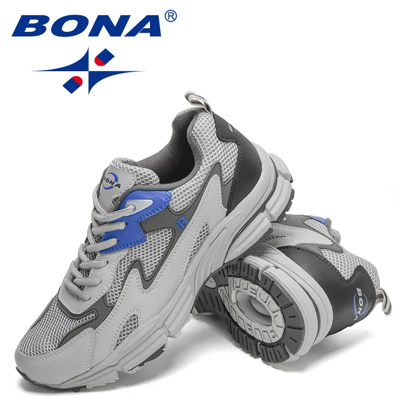 BONA 2022 New Designers Trendy Running Shoes Men Sport Sneakers High Quality Man Jogging Shoes Athletic Footwear Mansculino Soft