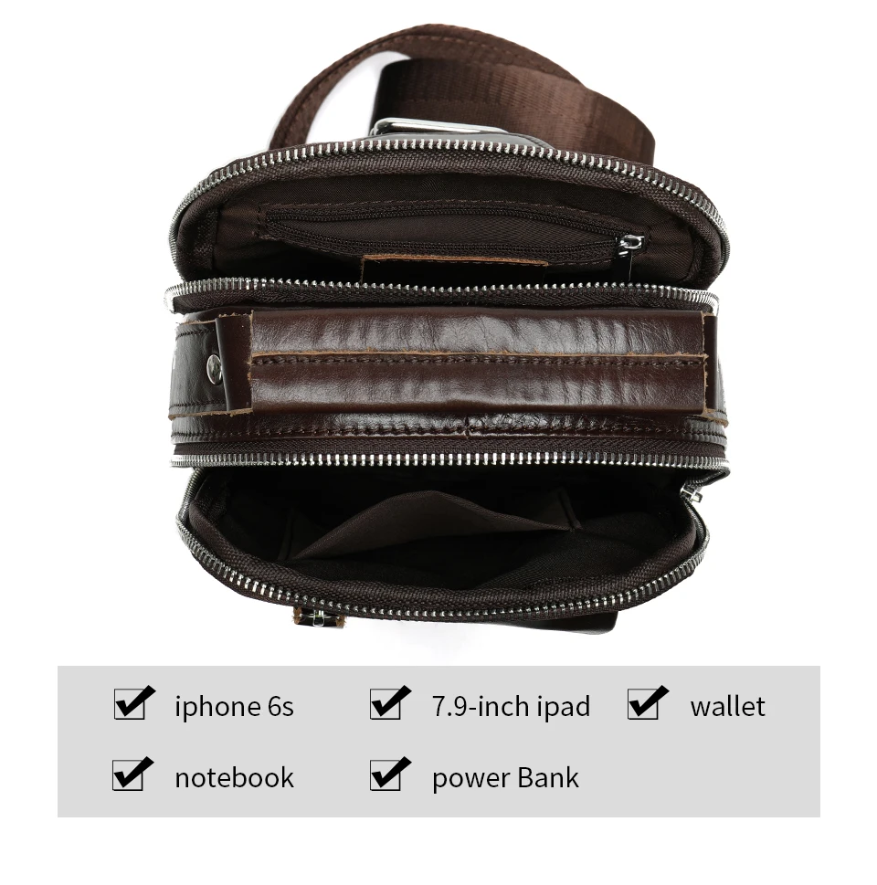 WESTAL мужские shouldr Сумка Слинг натуральная кожа мужская сумка через плечо для