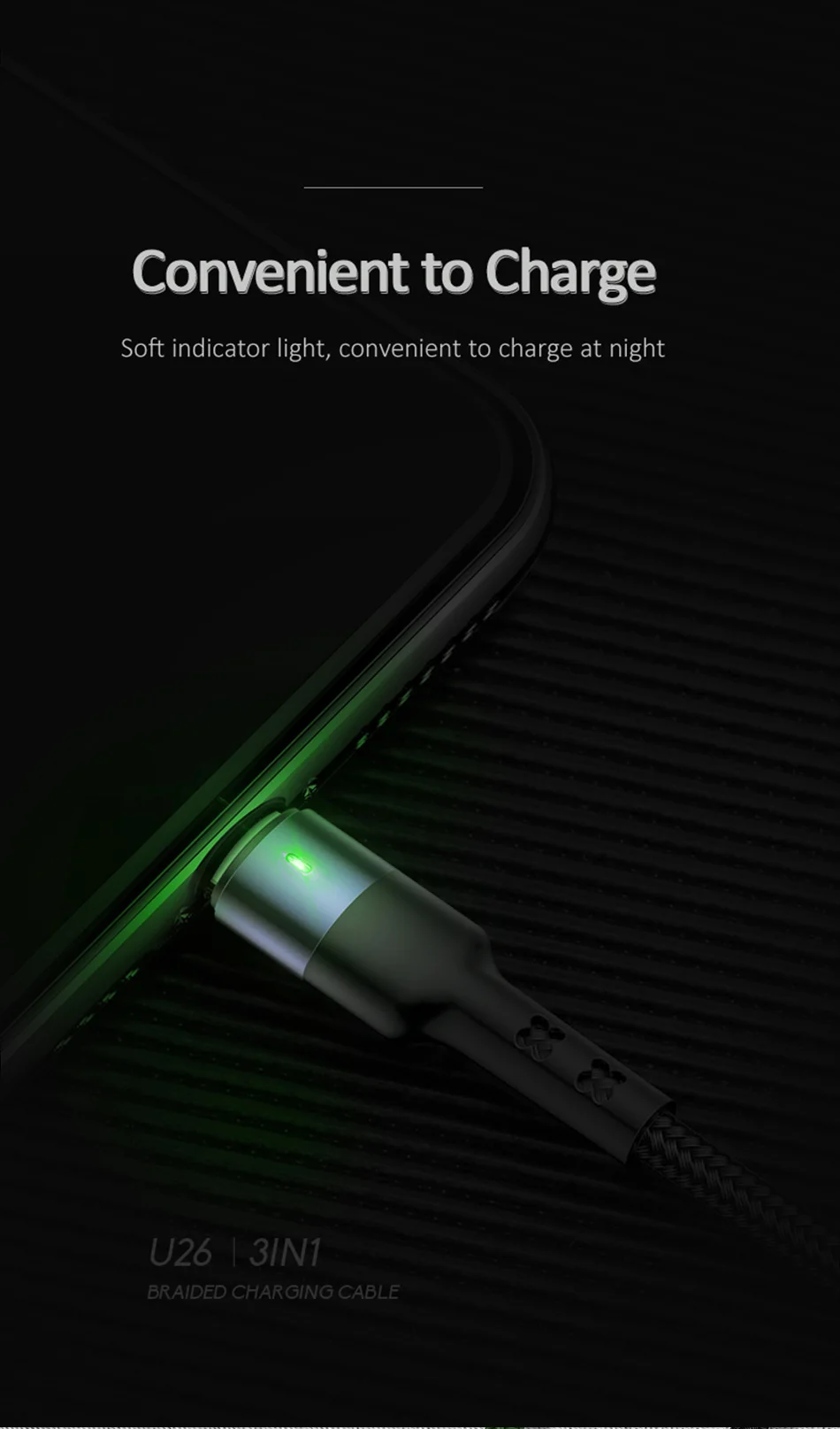 USAMS 1,2 м 3 в 1 телефон USB кабель type C Micro USB для iPhone X 8 7 6 iPad 3A Зарядка samsung Micro usb C для iPhone кабель