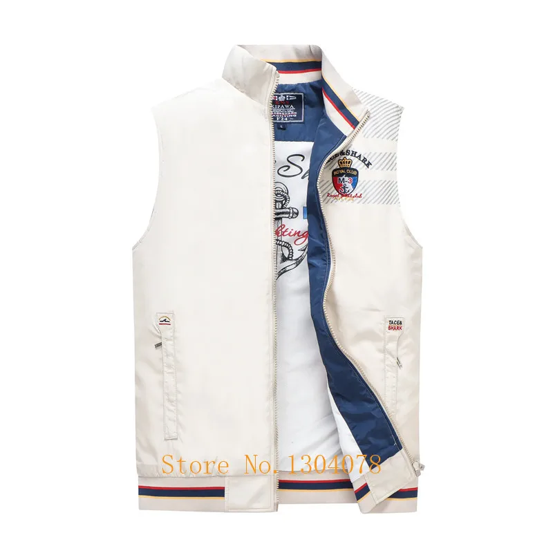 Жилет Tace &amp Shark мужской с вышивкой повседневный жилет куртка без рукавов в