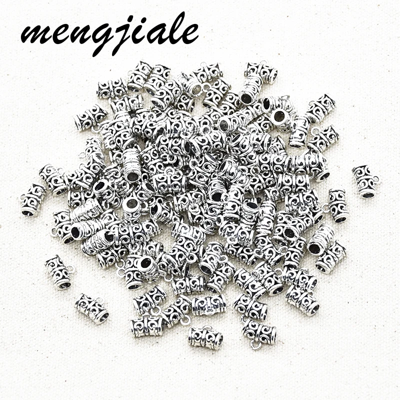 

20pcs Clip Bail Beads Charm Necklace Pendant Clasp Connector Bail Beads For Jewelry Making Findings DIY Supplies Hole Dia 4mm