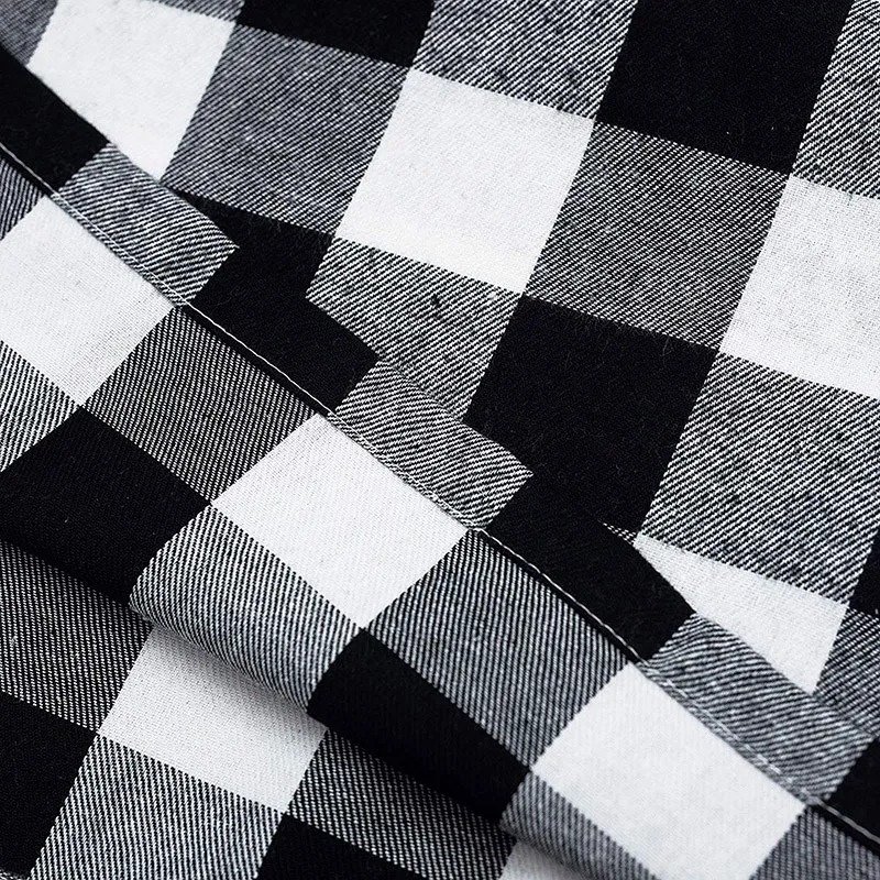 Check Oversized Basic Cloth Napkin for Everyday Place Settings Farmhouse Decor Family Dinners BBQ's and Holidays (20X20-Inch | Дом и сад