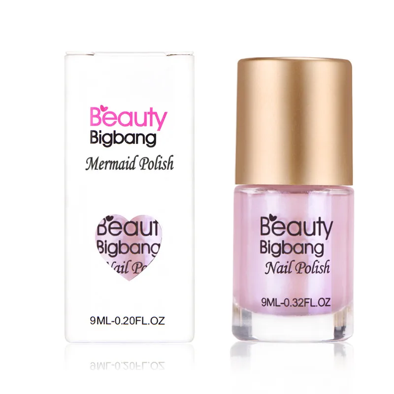 

BeautyBigBang 9ml Shell Glimmer Nail Polish Shiny Glitter Nail Art Lacquer Varnish Manicure Tips Color Nail Polish Shiny shell