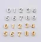 Шарм-подвеска из нержавеющей стали, с отверстием 1,8 мм, 0-9 дюймов