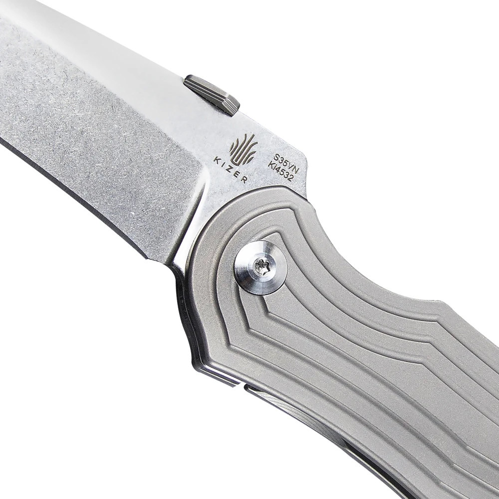 Нож Kizer survival KI4532 рекурсивное лезвие с титановой ручкой 2020 высококачественные