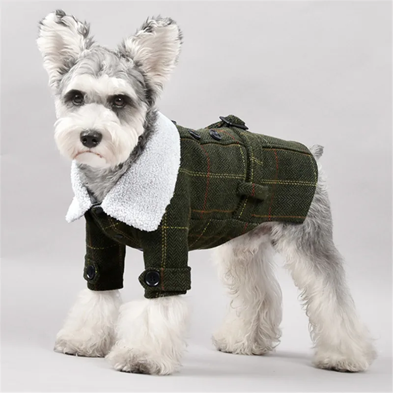 Зимнее пальто для собак куртка теплая одежда домашних животных маленьких кошек