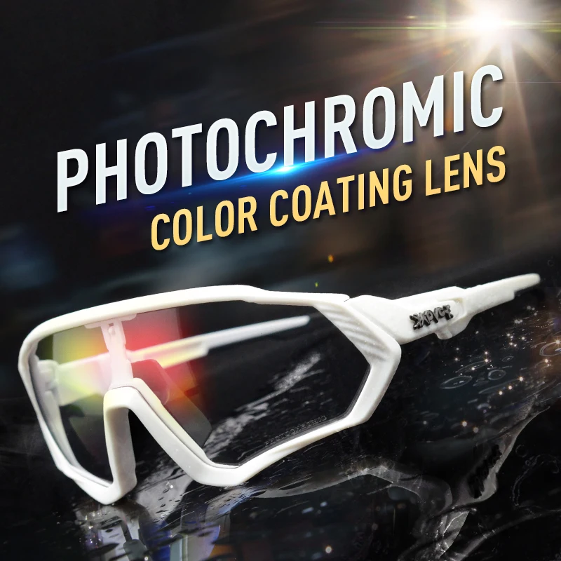 Cycling Sunglasses Photochromic Outdoor Sports Bicycle Eyewear MTB Road Bike Cycling Glasses UV400 Discoloration Bicycle Glasses