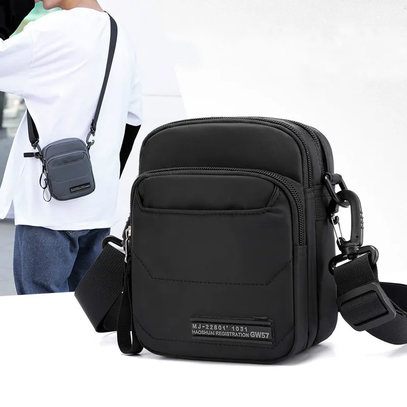 2020 Сумка слинг через плечо сумка мессенджер для мужчин винтажная Холщовая на