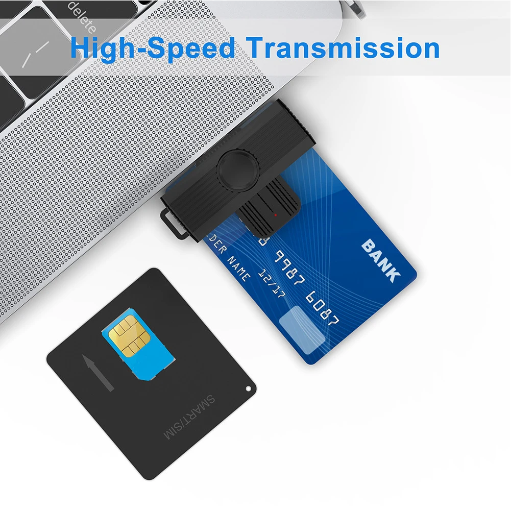 Считыватель смарт-карт CR318 USB 2 0 для банковских карт SIM-карт идентификации