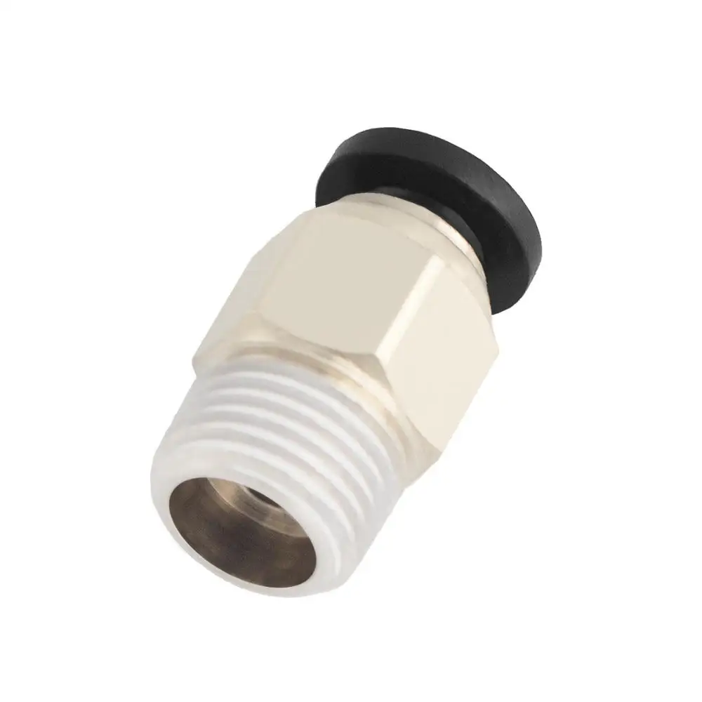 

5pcs PC4-M6+PC4-M10 Push Straight Pneumatic Quick Fittings Connector with PTFE Teflonto Tube + Pipe Tube Cutter 3D Printer Parts