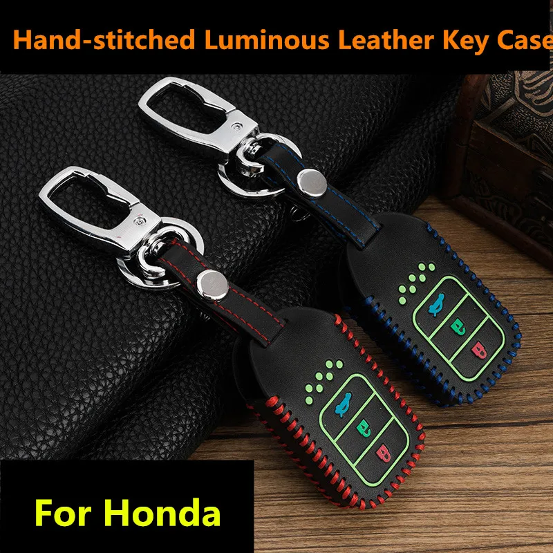 Для Honda 2016 2017 CRV Pilot Accord Civic Fit Freed keyless entry car sty Luminous Автомобильный Брелок-чехол для