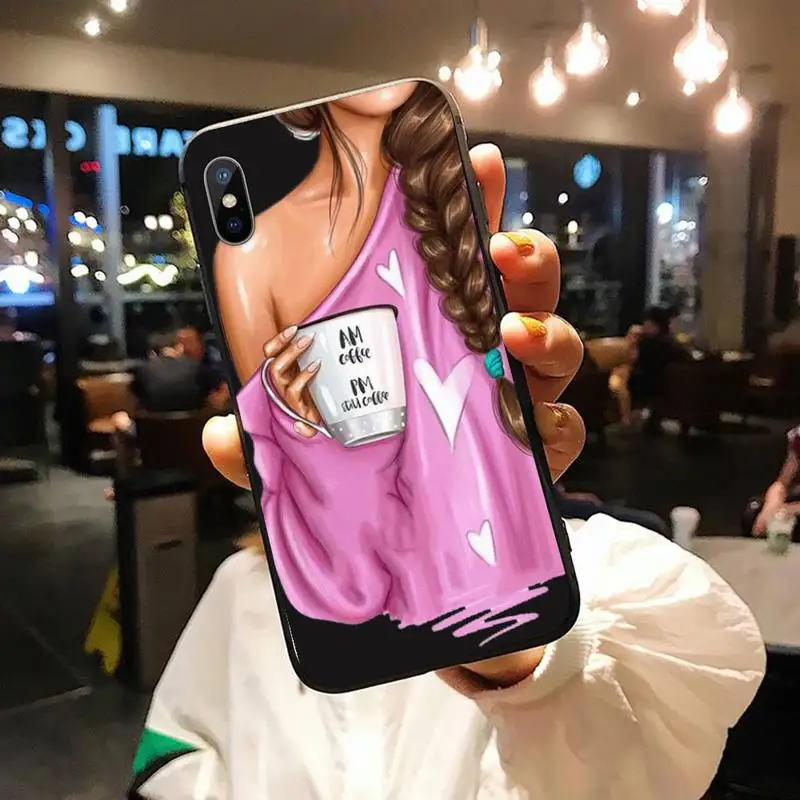 

Fashion High heels Girl Flower Phone Case for iPhone 11 12 pro XS MAX 8 7 6 6S Plus X 5S SE 2020 XR