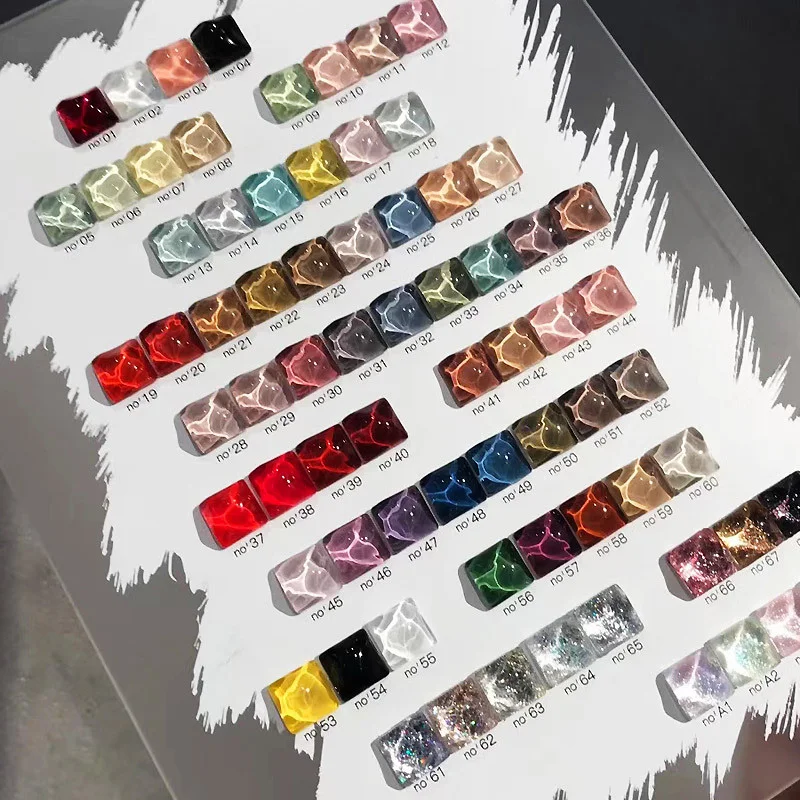 Marble Magnet False Nail Color Card Display Chart Art Gel Polish Board Varnish Practice Manicure Eyelash Makeup Tool |