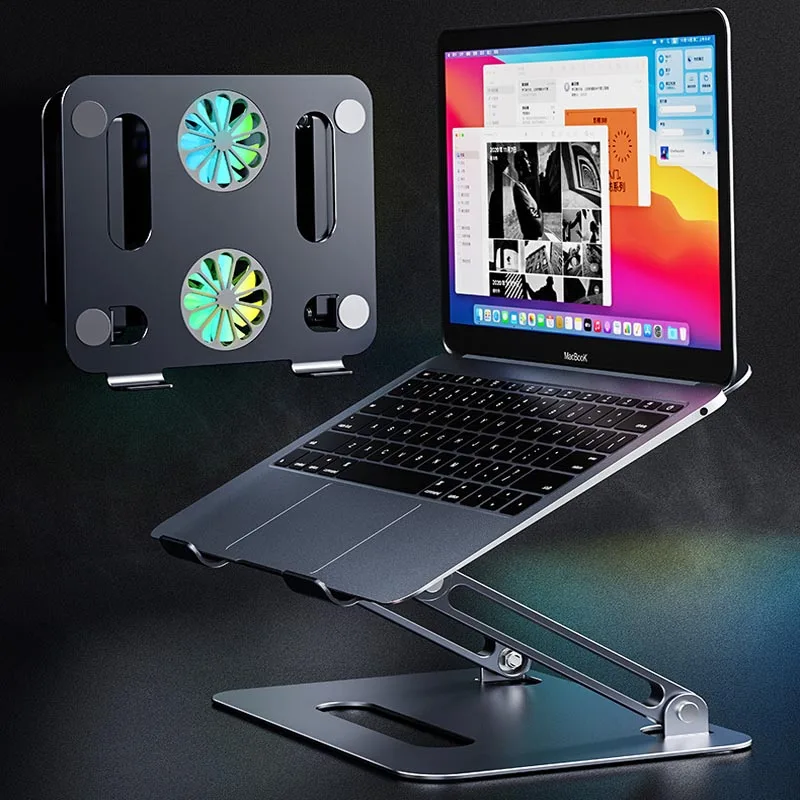 Охлаждающая подставка для ноутбука и планшета двухцветные вентиляторы