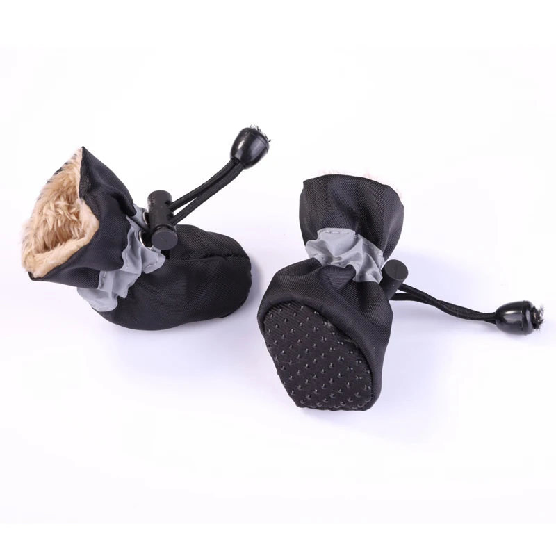 

4Pcs Pet Dogs Shoes Rain Boots For Snow Waterproof Booties Rubber Anti-slip Shoes For Pet Puppies Shoes Winter Shoes Breathable