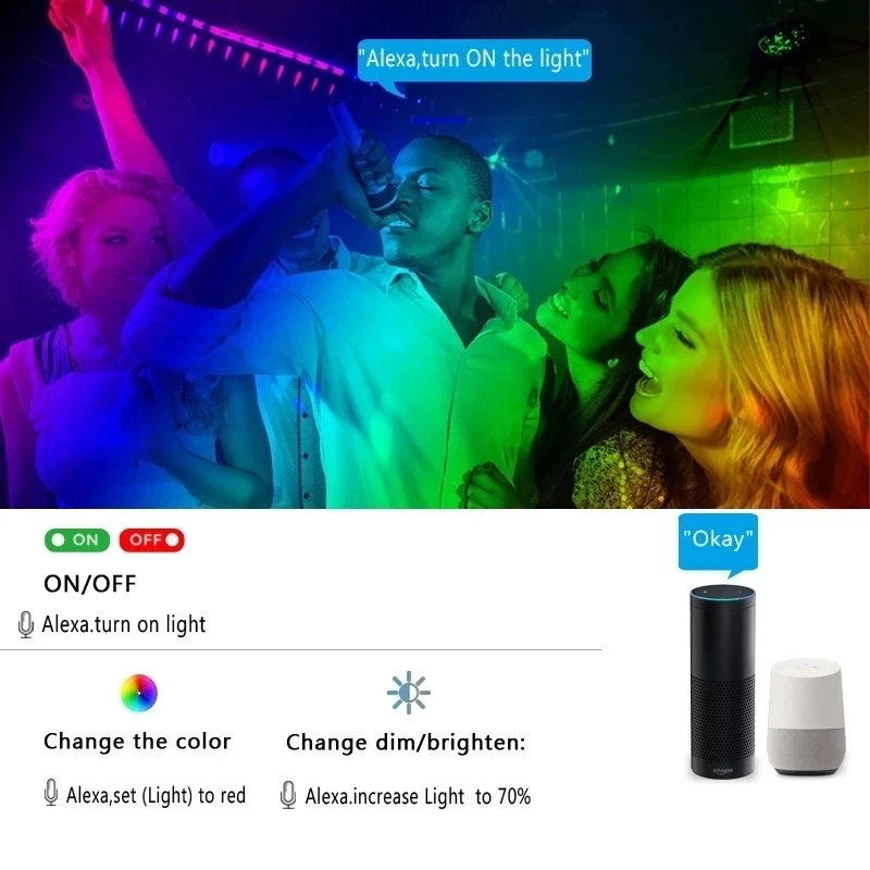 Цветная (RGB) светодиодная лента светильник 5 м 10 15 SMD 2835 Водонепроницаемый