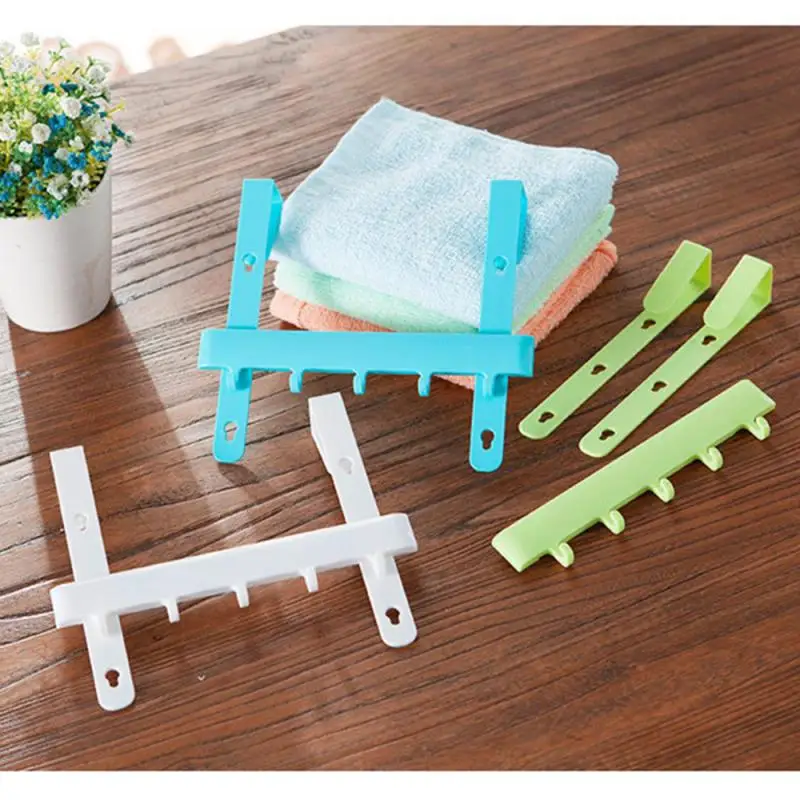

3 Colors Adjustable Five-position Hooks For Kitchen Door Snap-in Shelf Hanger Bathroom Hooks Home Garden Storage Organization