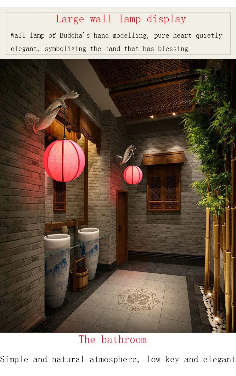 Креативные Новые простые декоративные лампы в китайском стиле Дзен для коридора