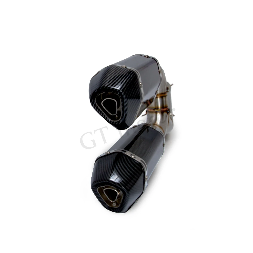 Мотоцикл Полная выхлопная система средняя труба ссылка подключения аксессуары