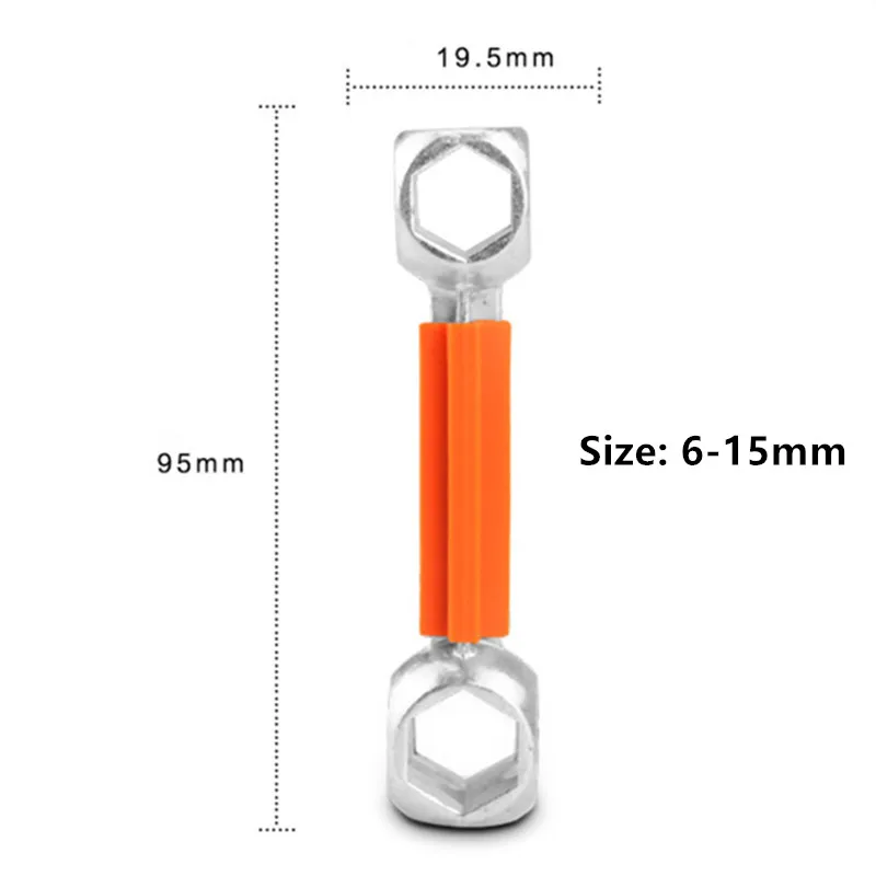 10 в 1 Портативный мини динамометрический Ключ Форма кость собаки с шестигранной