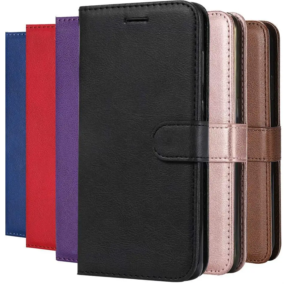 

Flip Case For Samsung Galaxy S5 S 5 Neo S6 S7 Edge S8 S9 S10 S20 S21 Plus Solid color Leather Cover Wallet Case SM-G903F G900H