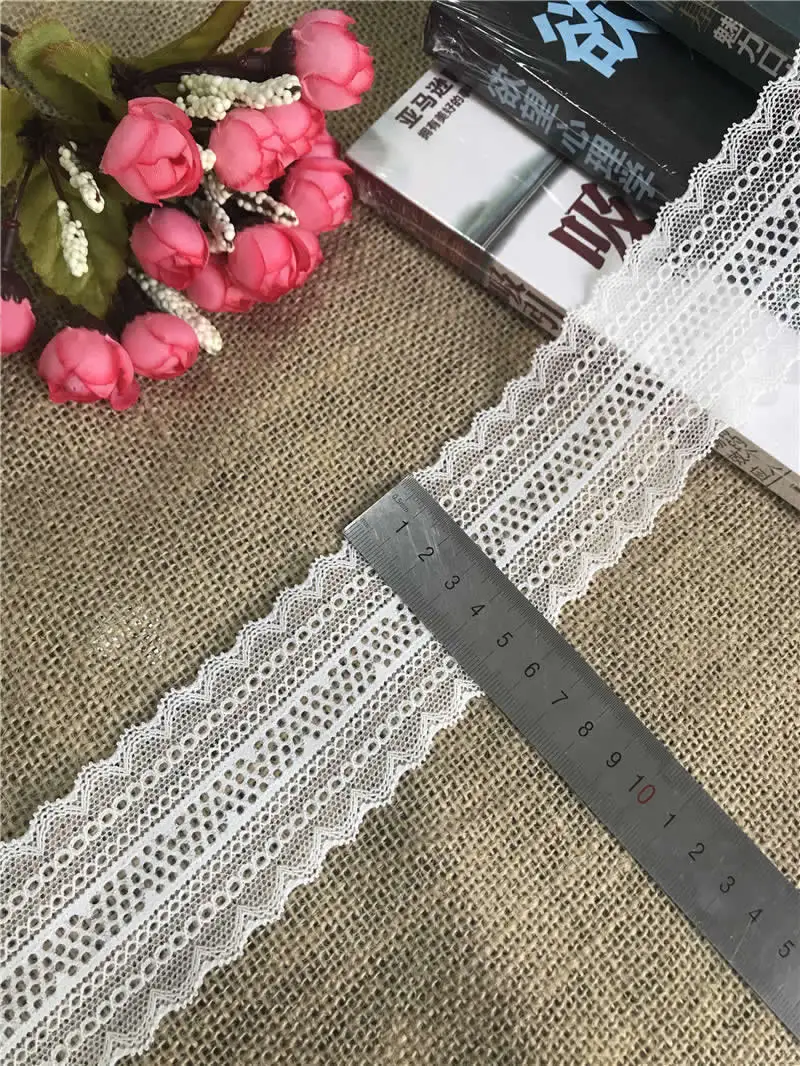 5-7 см S2067 белые, разноцветные эластичные кружевные ленты DIY для ткань для пошива платья и украшения дома кружевные ткани - Цвет: S1738
