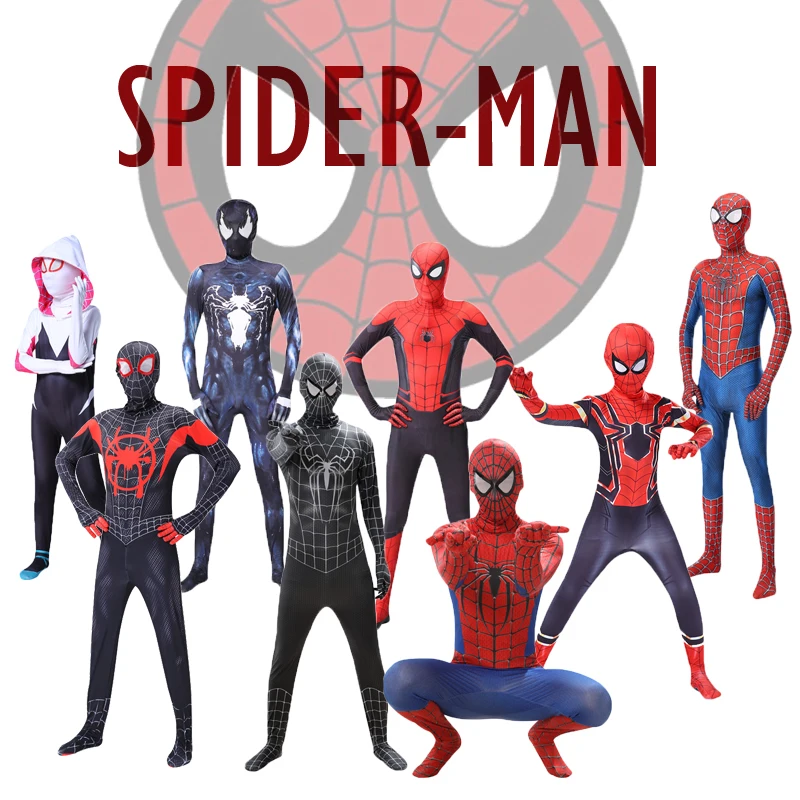 Костюм Человека-паука для костюмированной вечеринки все поколения костюмы на