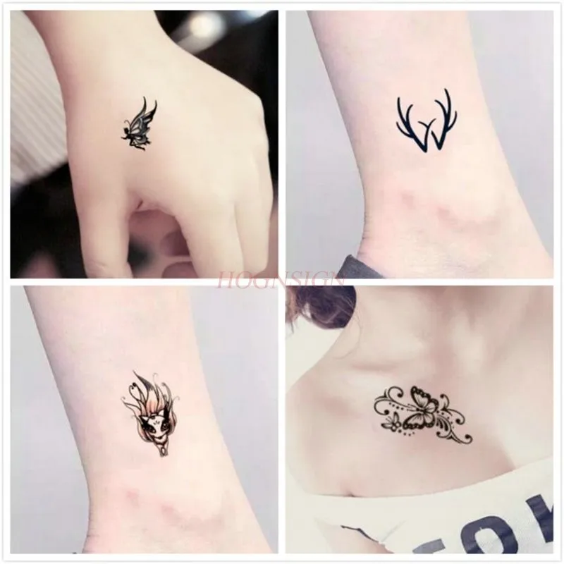 40 шт. водонепроницаемые тату-наклейки для мужчин и женщин долговечные английские