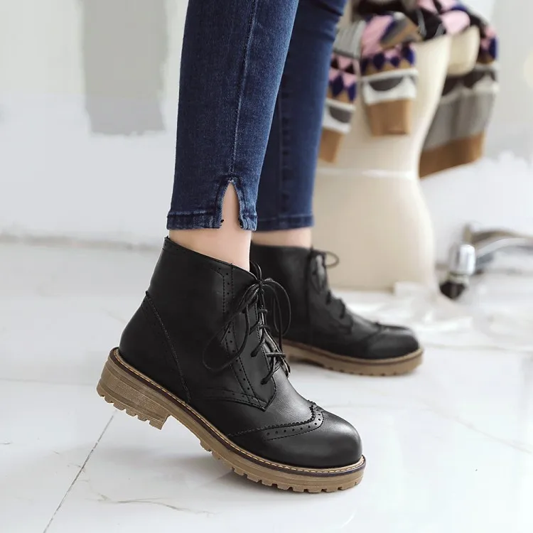 Сапоги большого размера женская обувь Ботинки martin для женщин женские ботинки