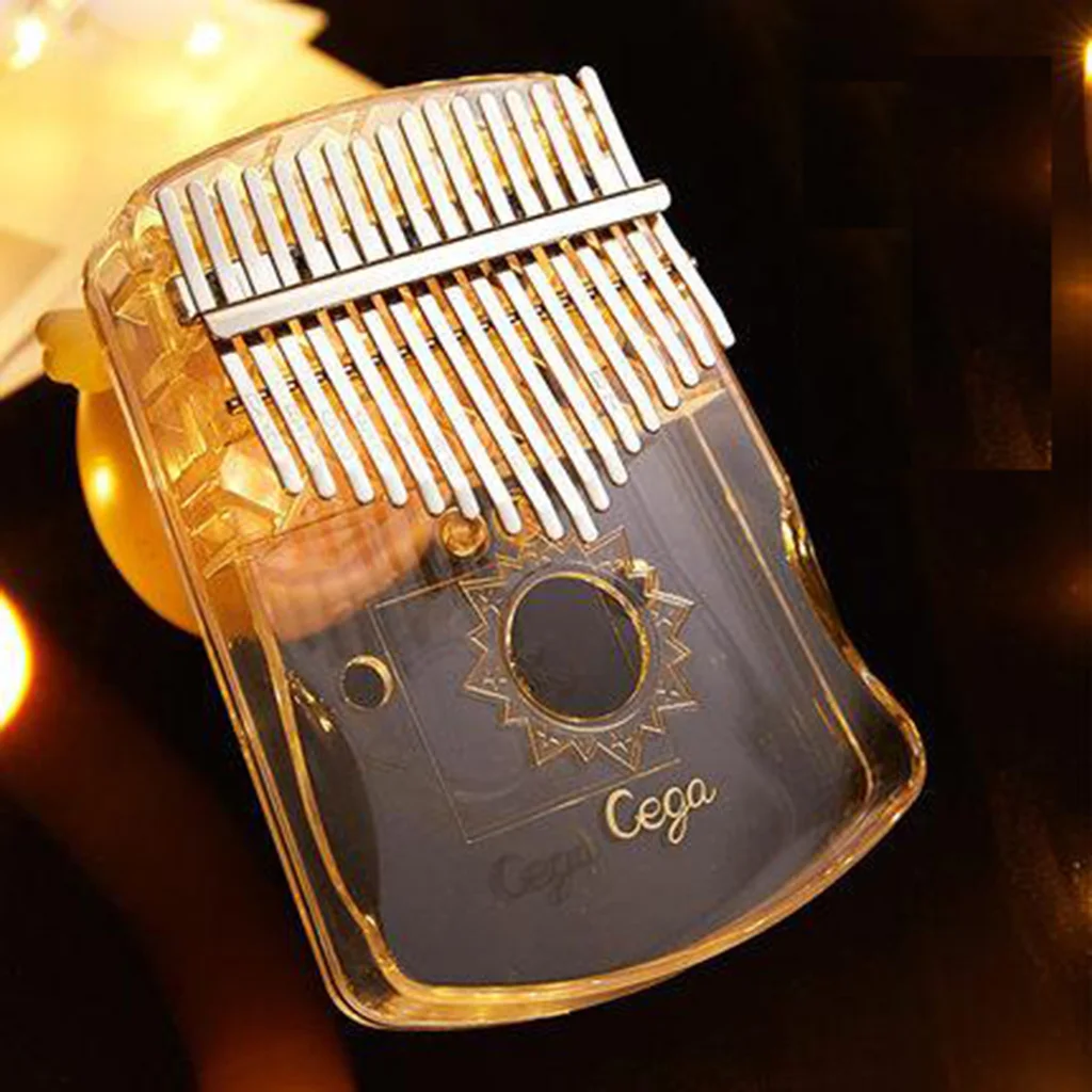 

Clear 17-Key Kalimba Piano Musical Instrument for Music Lover Luthiers Party