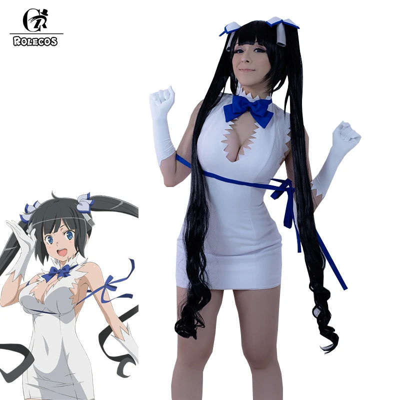 Косплей костюм ROLECOS Hestia Сексуальное Платье Аниме неправильно попробовать