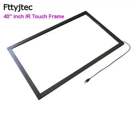 

Fttyjtec 40 inch lcd multi touch screen overlay Truly 10 points IR touch screen panel 40" Infrared touch frame for touch table