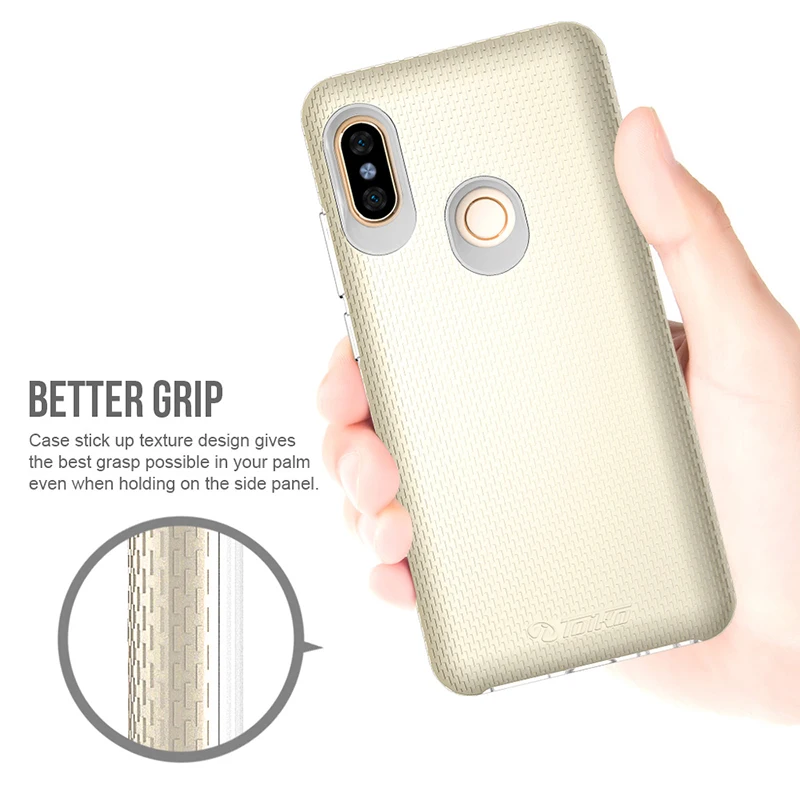 Двухслойный чехол для телефона TOIKO X Guard xiaomi Redmi Note 5 Pro Global твердый мягкий