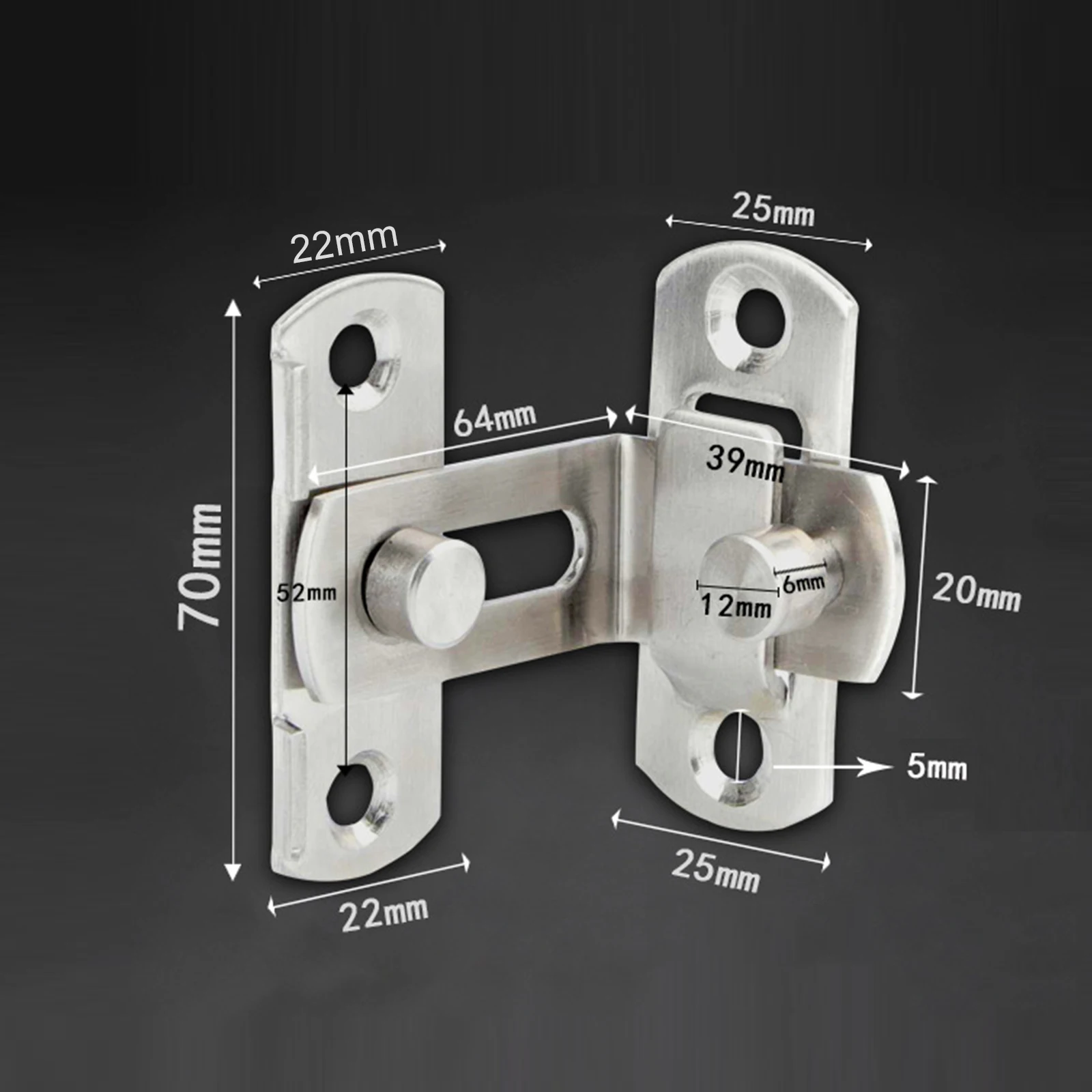 Пряжка из нержавеющей стали под прямым углом 90 градусов с крючком