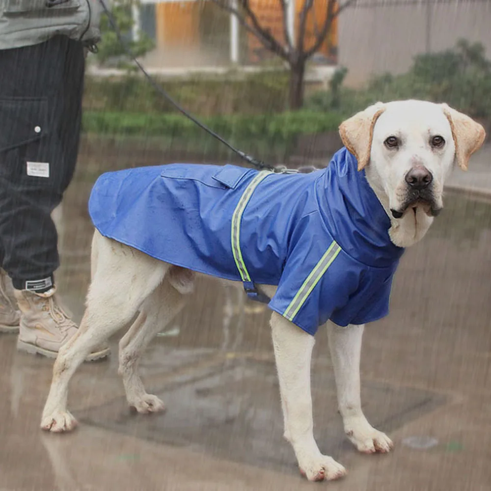 

New Waterproof Large Dog Raincoat Jumpsuit Rain Coat For Big Medium Small Dogs Pet Cloak Labrador Golden Retriever Husky Jacket