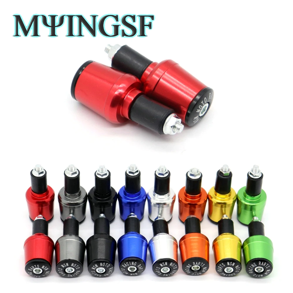 

Universal 7/8" CNC Motorcycle Handlebar Grip Ends Motocross Handle Plug Weights Anti Vibration Slider Plug For Options