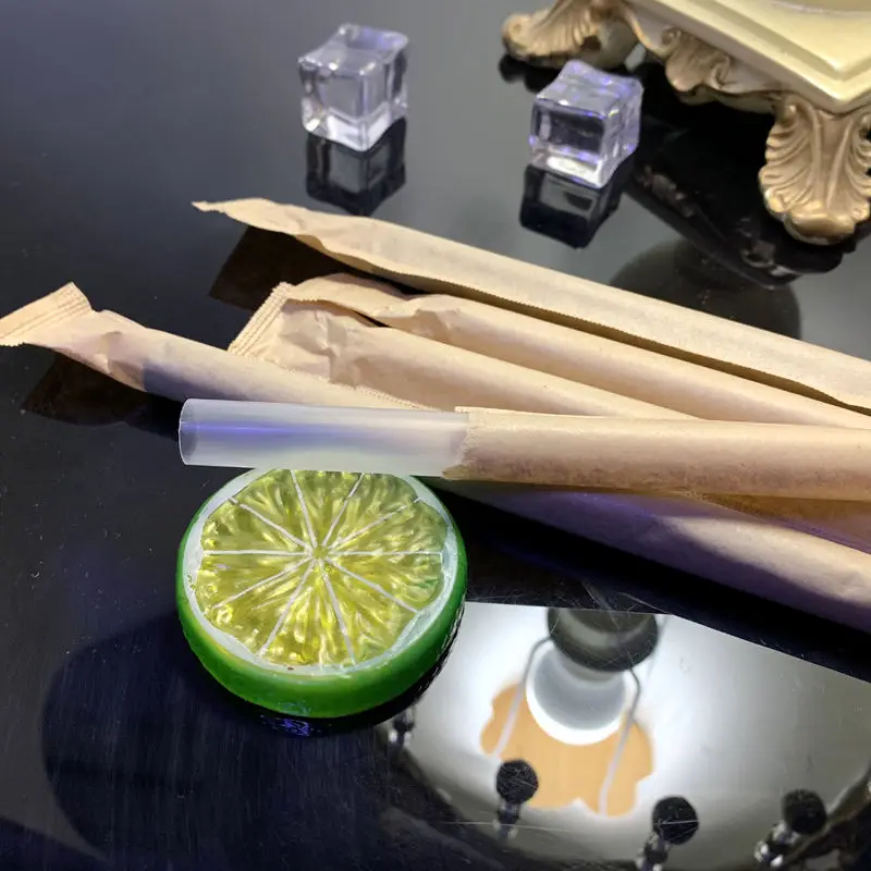 500 шт пузырчатая Питьевая Солома для чая длиной 23 см Сверхширокая одноразовая