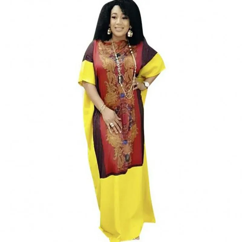 

African Dresses For Women Fashion Dashiki Print Loose Oversize Boubou New Arrival Soft Fabric African Party Vestidos Robes Dress
