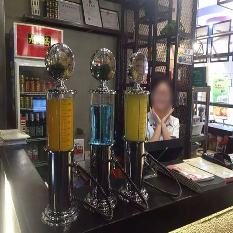 

Pop Mini Beer Dispenser Machine Drinking Vessels Double Gun Pump With Transparent Layer Design Gas Station Bar For Drinking Wine