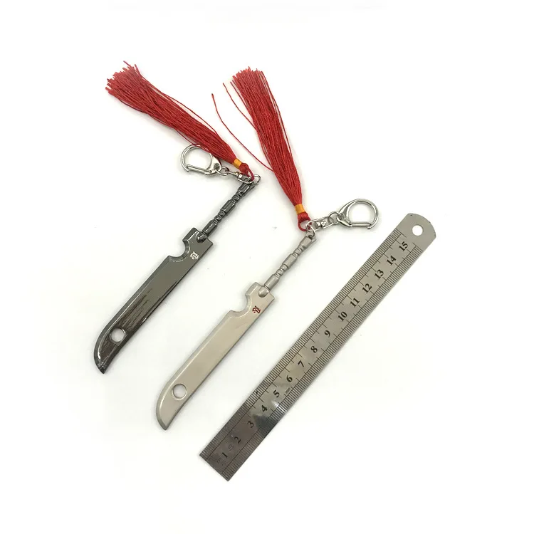 Аниме брелок с ниндзя аниме Оружие Меч рыболовли ловильный ключ цепочкой рисунок