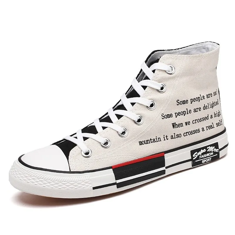 

Man Fashion Canvas Shoes Boys 2020 New Flat Casual Colorblock Comfortable Breathable Footwear Sewing Lace up The Man Plus size