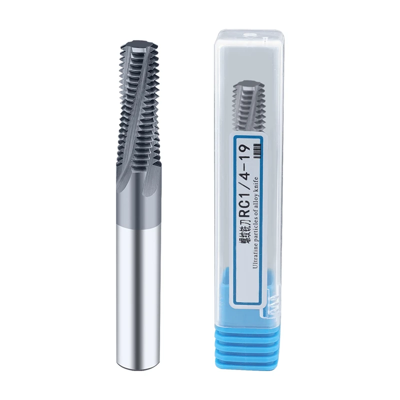 

Inch BSPT Spiral Groove Threading End Mills Full Tooth Tungsten Steel Milling Cutter 1/16" 1/8" 1/4" 3/8" 1/2" Carbide Endmills